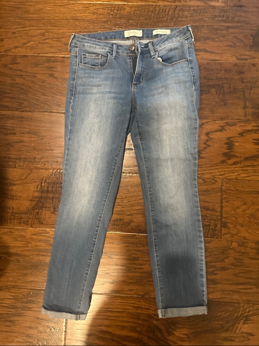 Jessica Simpson Slim Straight Women's Jeans - Light Blue Wash